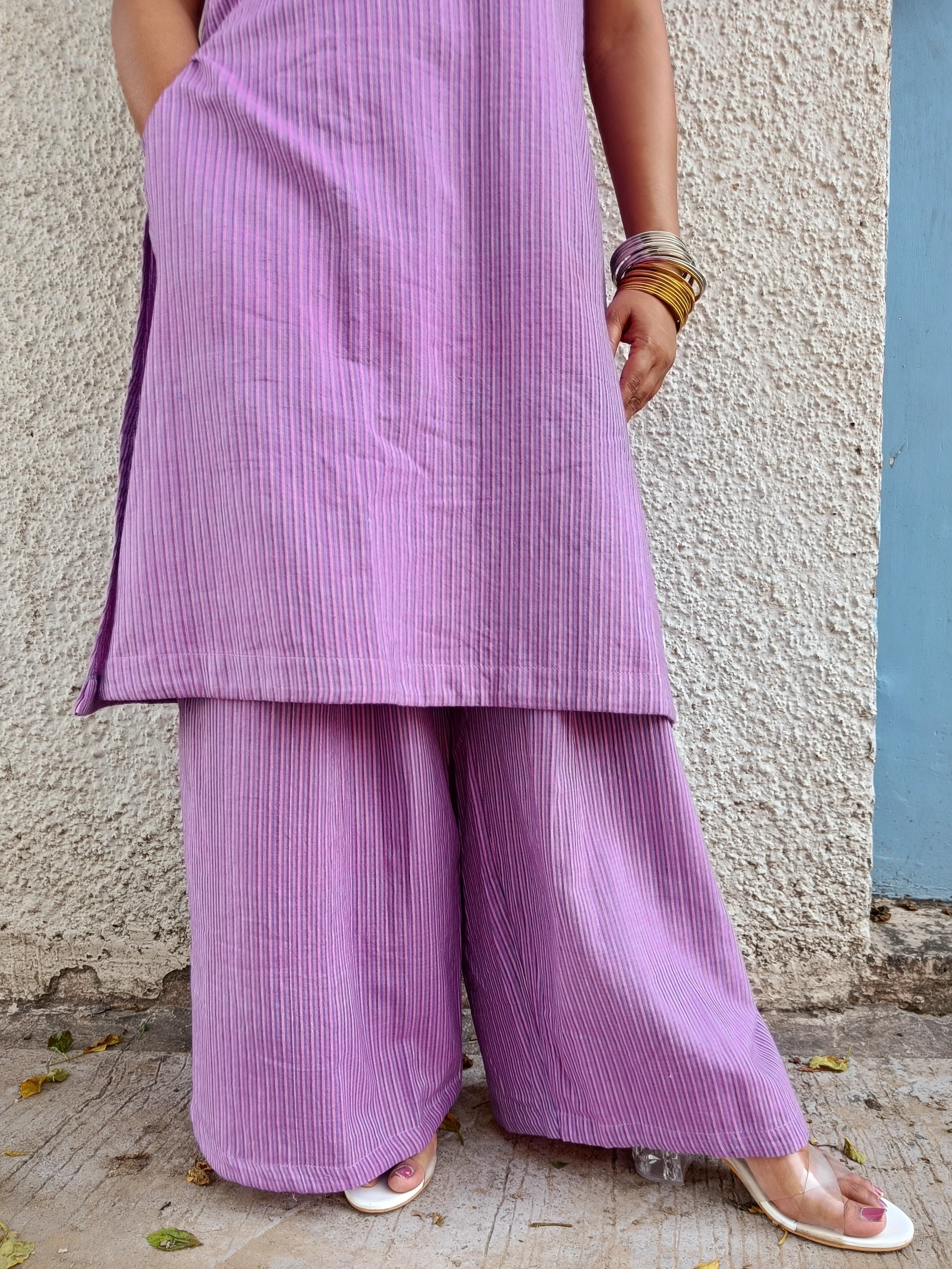 Shop Purple cotton Kurta set from Bebaak: Festive wear and Casual wear