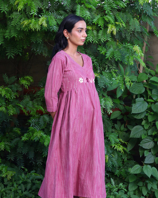 Gul Floral Handwoven Tunic Set