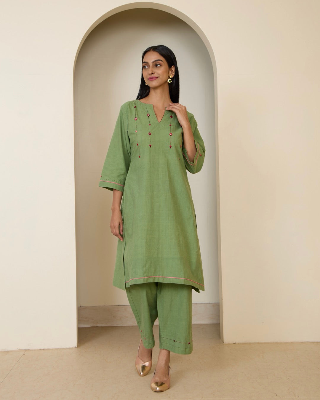 Ada mirror kurta set