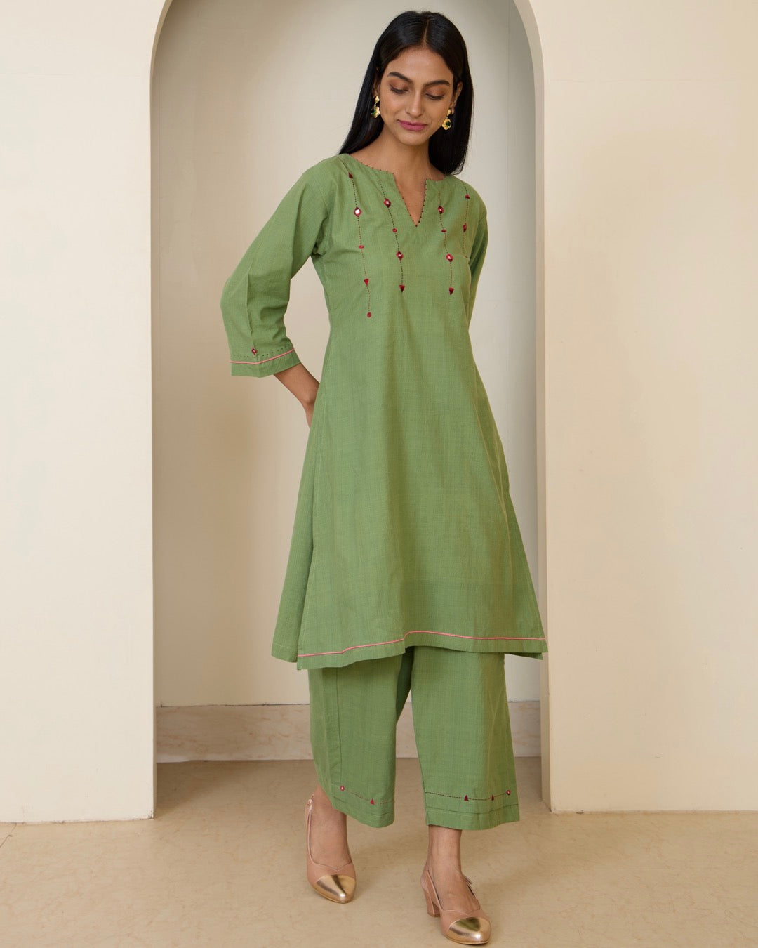 Ada mirror kurta set