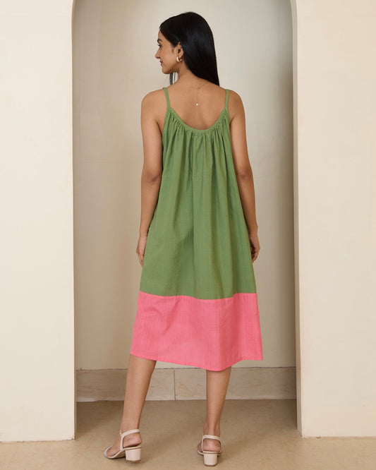 Ada Handwoven Cotton Brunch Dress