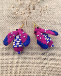 Handcrafted up cycled bee earrings