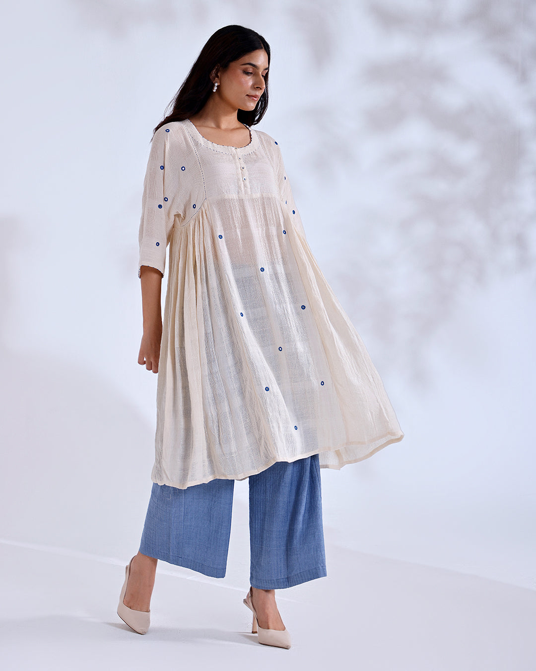 Sitara Kora Handwoven tunic set