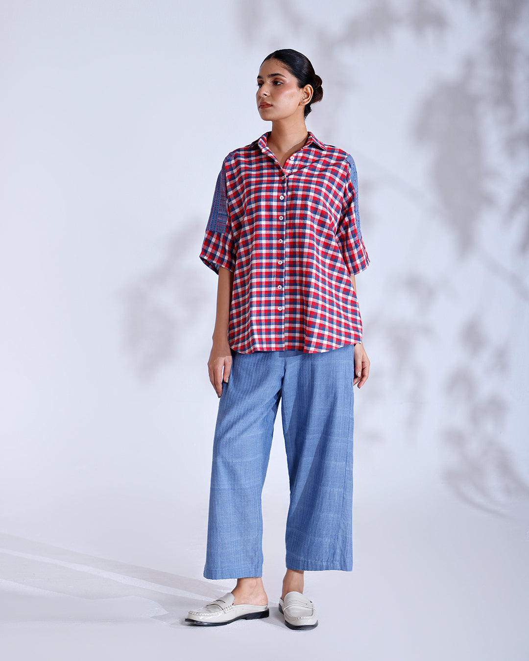 Tokyo Gingham Handwoven Cotton Co-ord Set