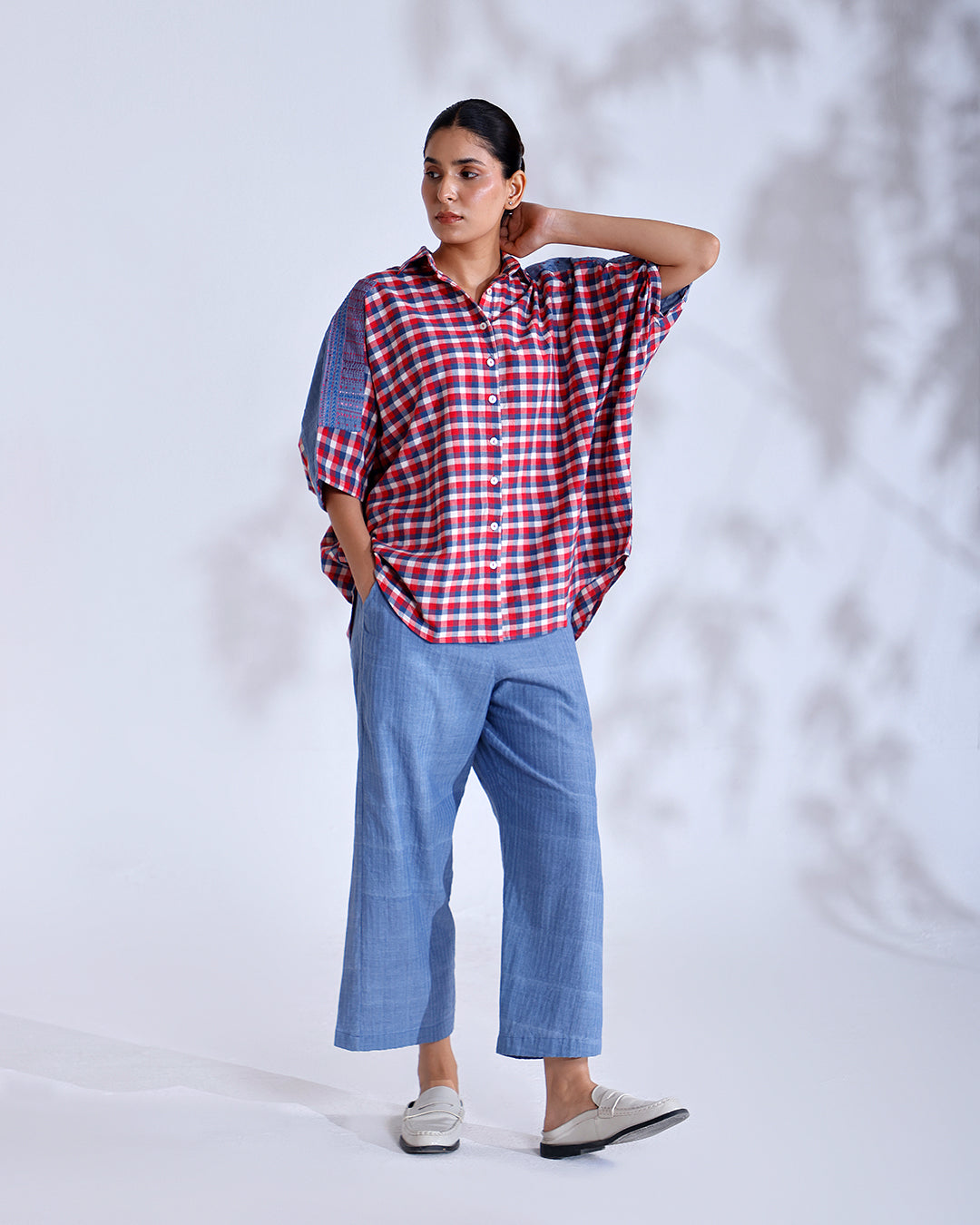 Tokyo Gingham Handwoven Cotton Co-ord Set