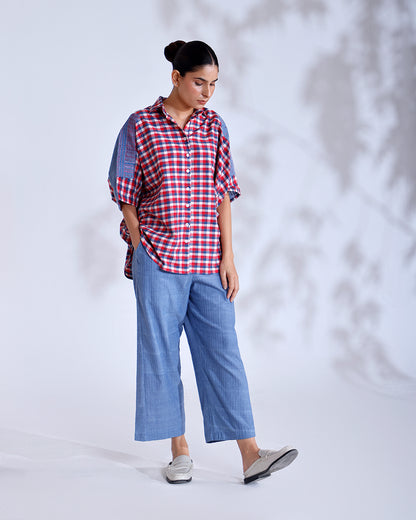 Tokyo Gingham Handwoven Cotton Co-ord Set