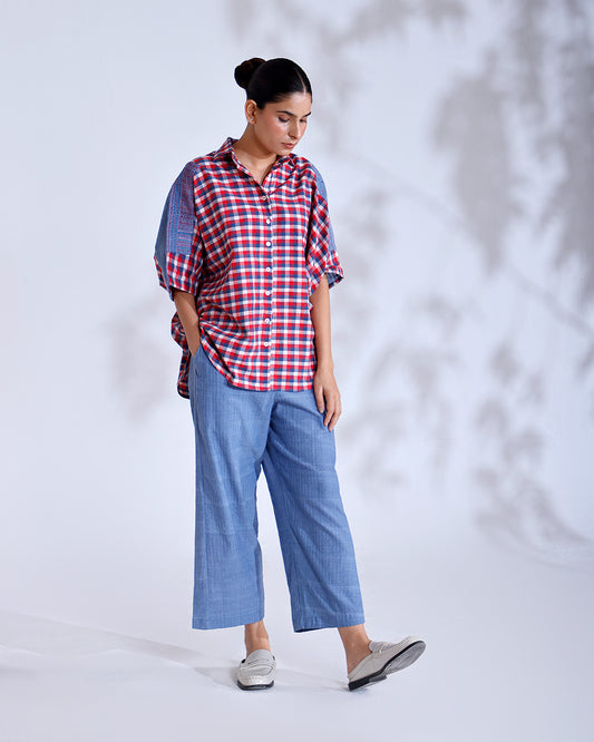 Tokyo Gingham Handwoven Cotton Co-ord Set