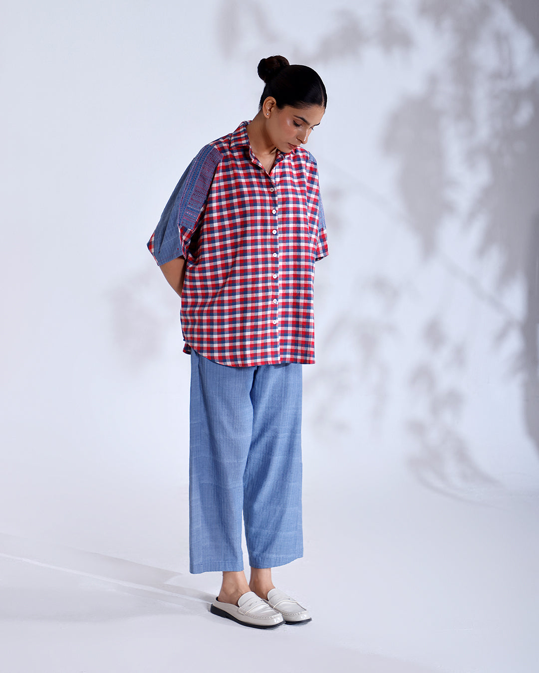 Tokyo Gingham Handwoven Cotton Co-ord Set