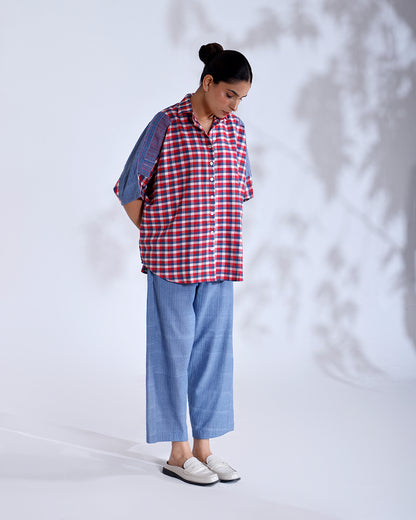 Tokyo Gingham Handwoven Cotton Co-ord Set