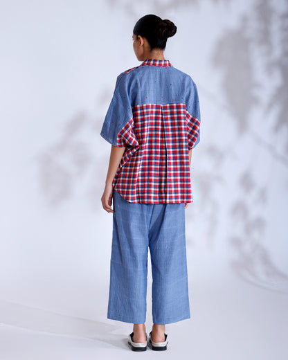 Tokyo Gingham Handwoven Cotton Co-ord Set