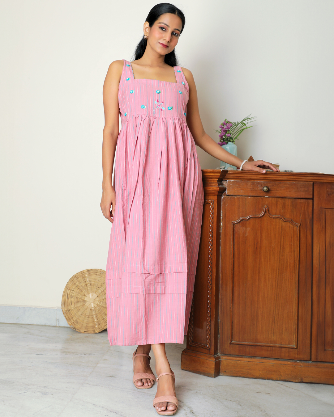 Shop maxi pink dress from Bebaak: Handmade clothing