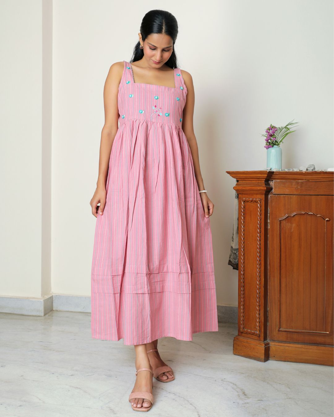 Shop maxi pink dress from Bebaak: Handmade clothing