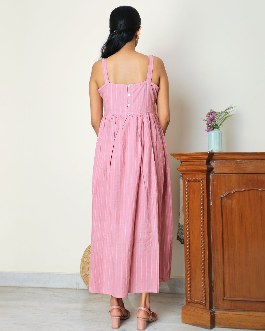 Shop maxi pink dress from Bebaak: Handmade clothing