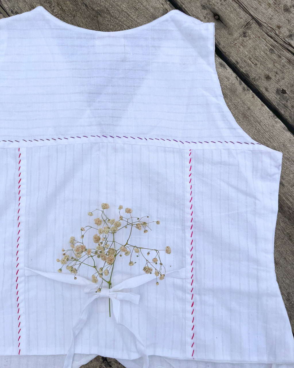 Sharbat Handwoven vest Top