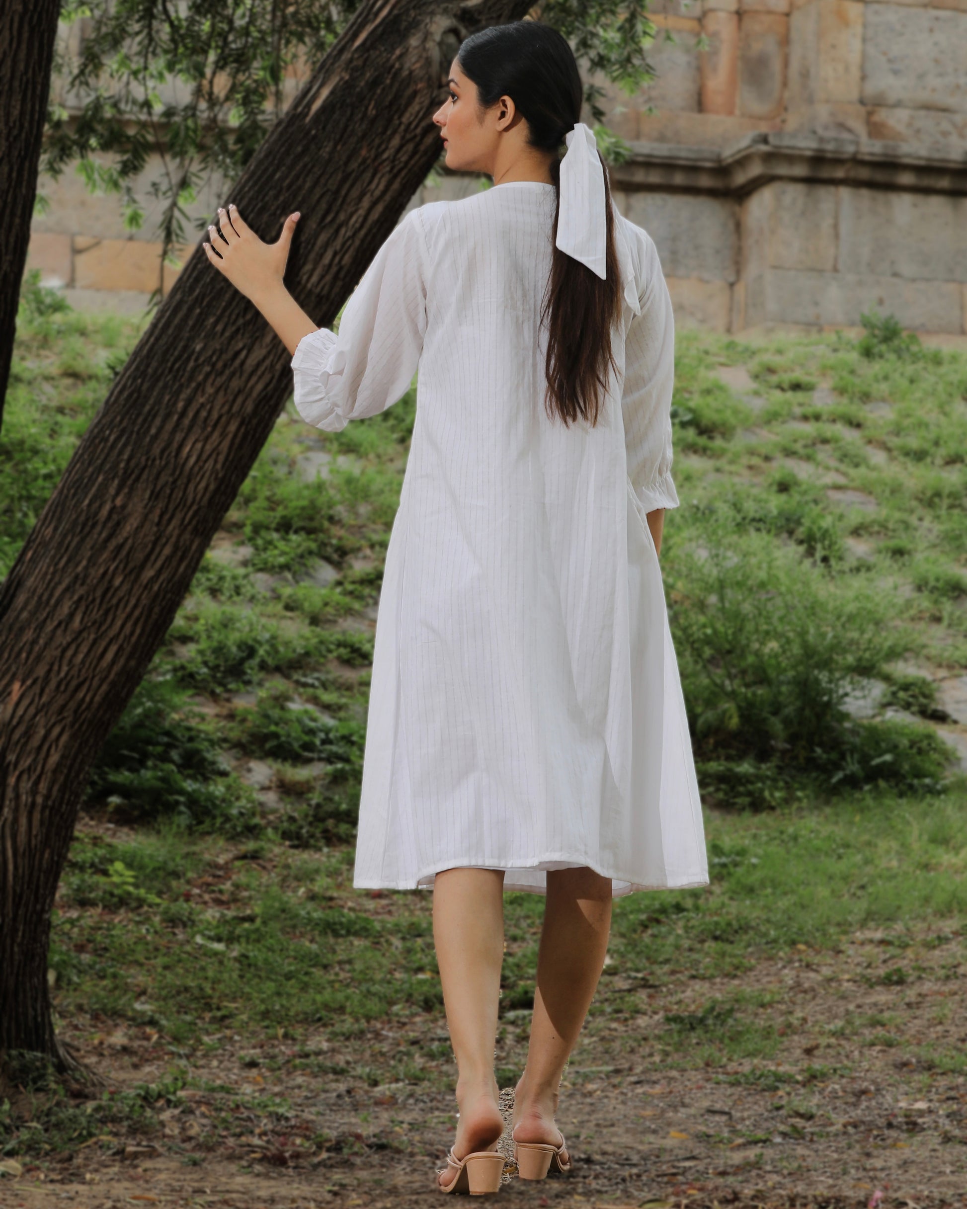 Shop white summer dress from Bebaak