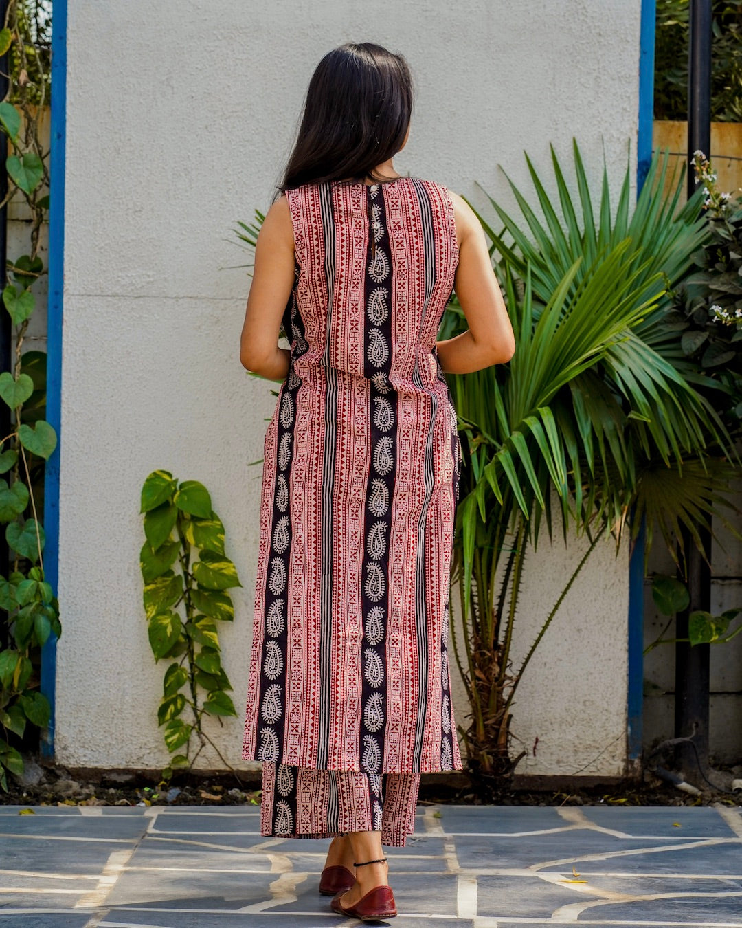 Bagh handblock print pure cotton kurta set online at Bebaakstudio.com