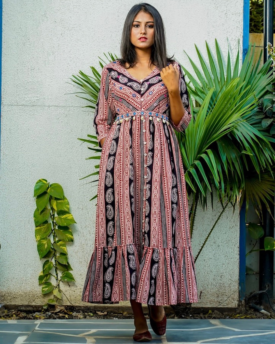 ZIMMERMANN Bow-detailed printed cotton maxi dress | THE OUTNET