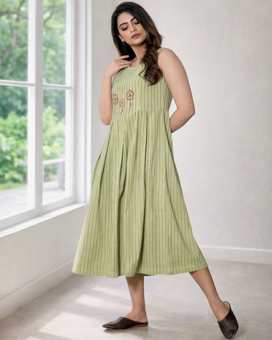 Dhani Flora handwoven Midi Dress