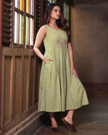 Dhani Flora handwoven Midi Dress