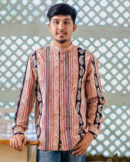 Kabir hand printed shirt