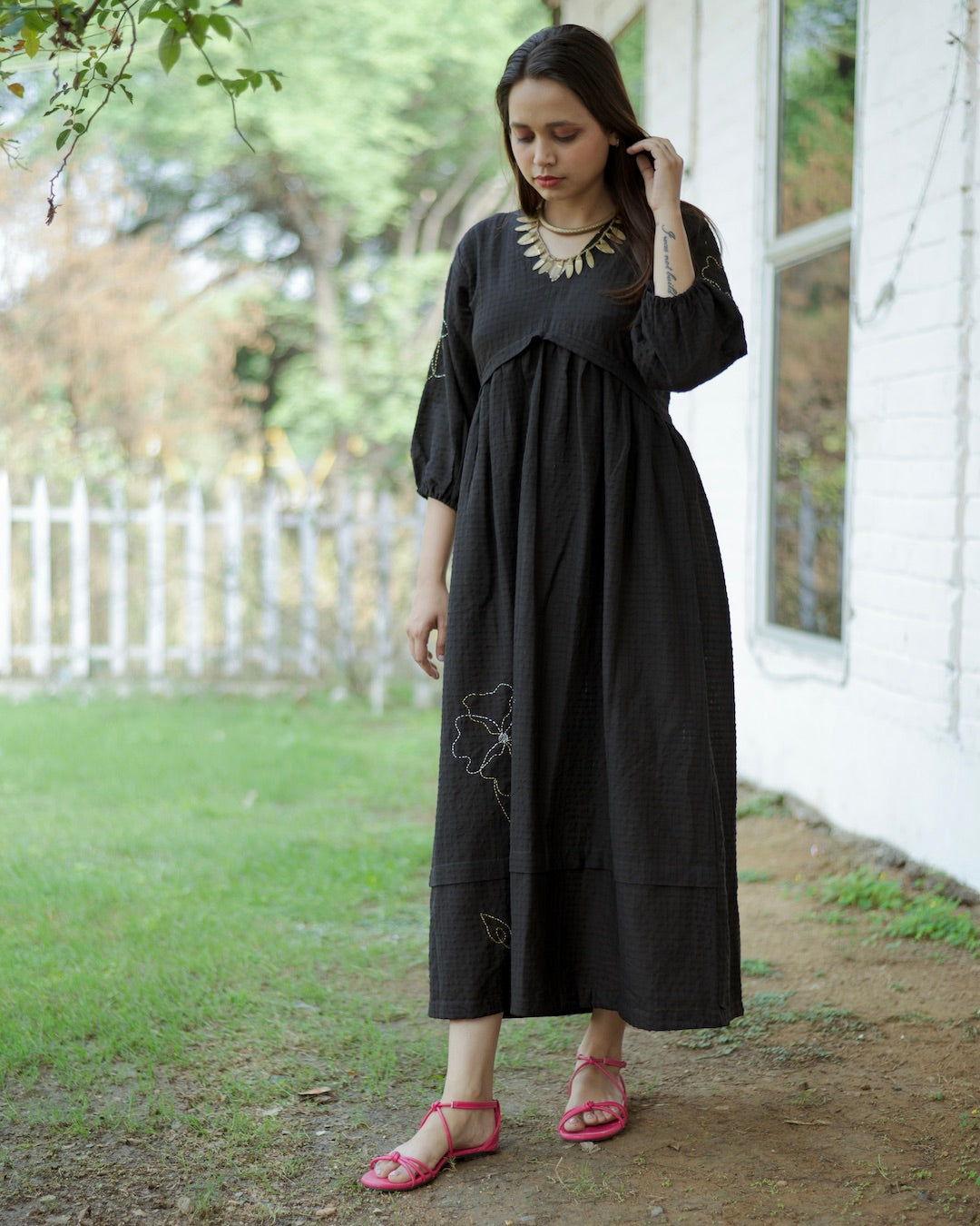 Shop Black Maxi dress for women online at bebaakstudio.com