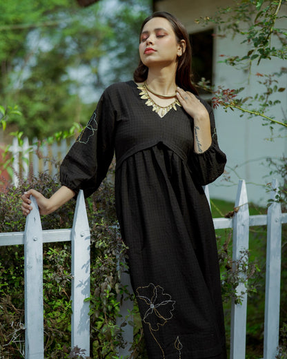 Shop Black Maxi dress for women online at bebaakstudio.com