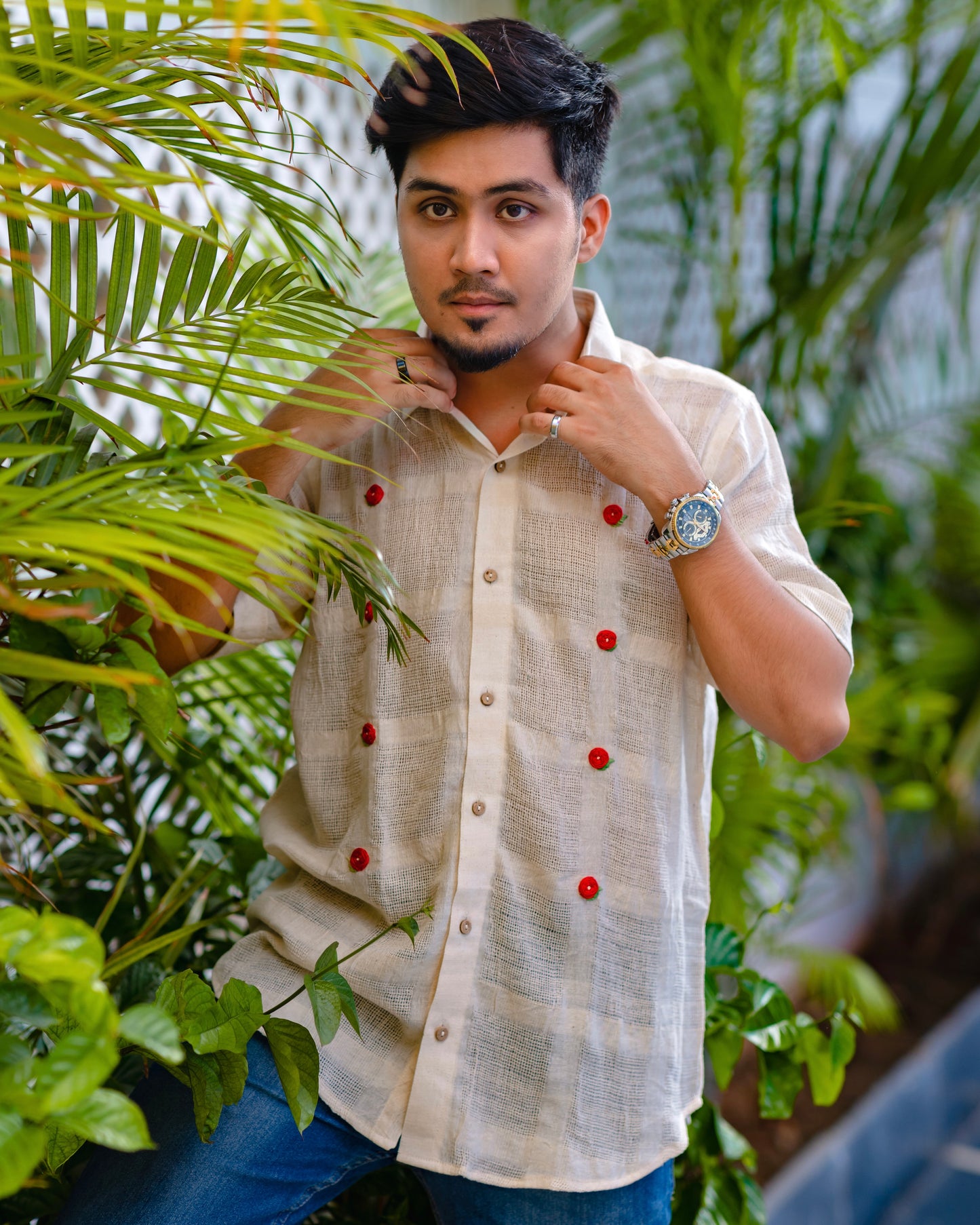 Cotton kora shirt for men from Bebaak