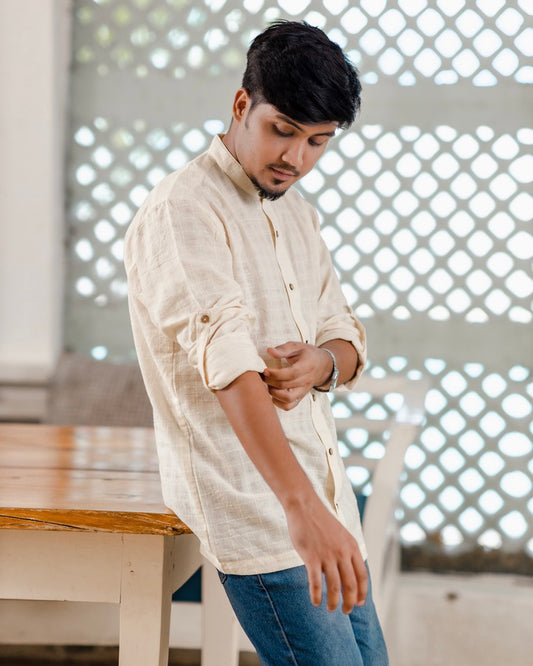 Sahir hand-woven shirt