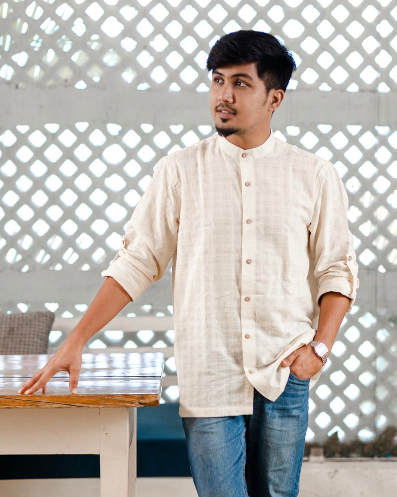 Sahir hand-woven shirt