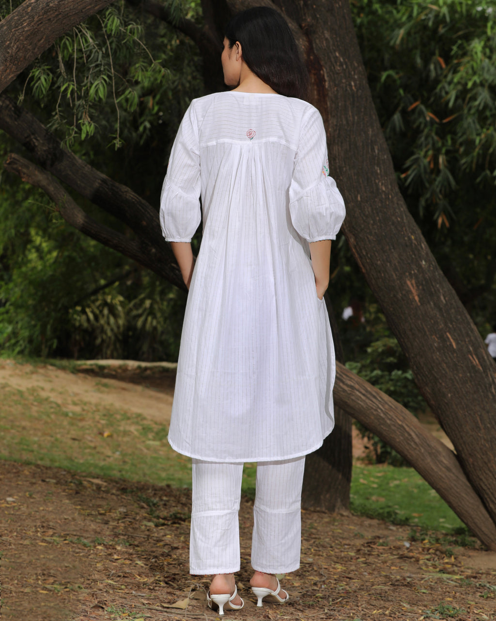 Antifit white tunic set from Bebaak