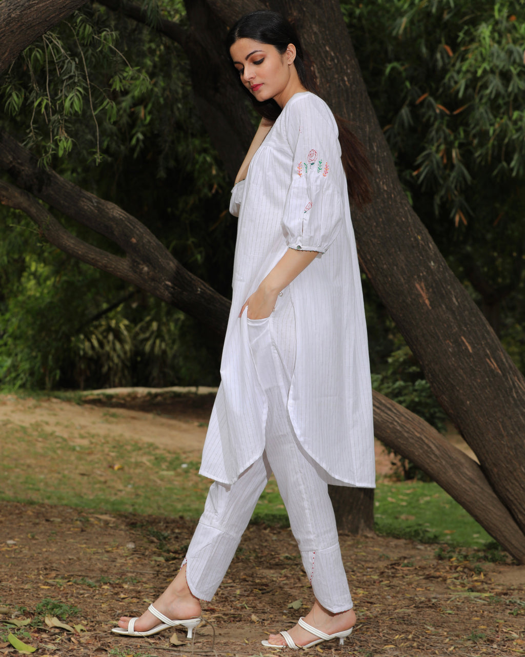 Antifit white tunic set from Bebaak