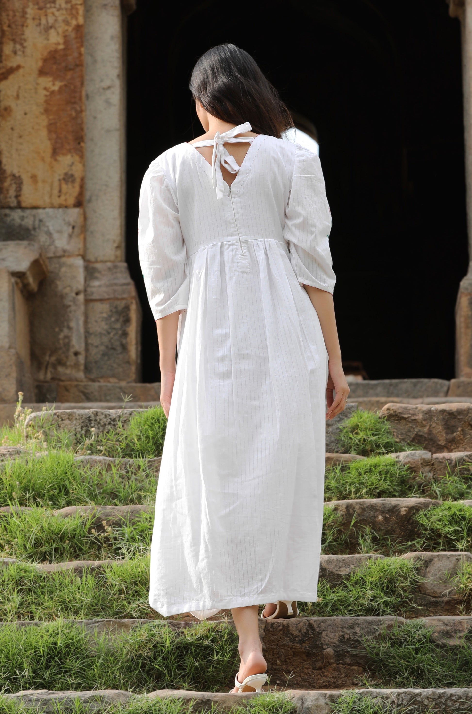 Shop maxi white dress from bebaak