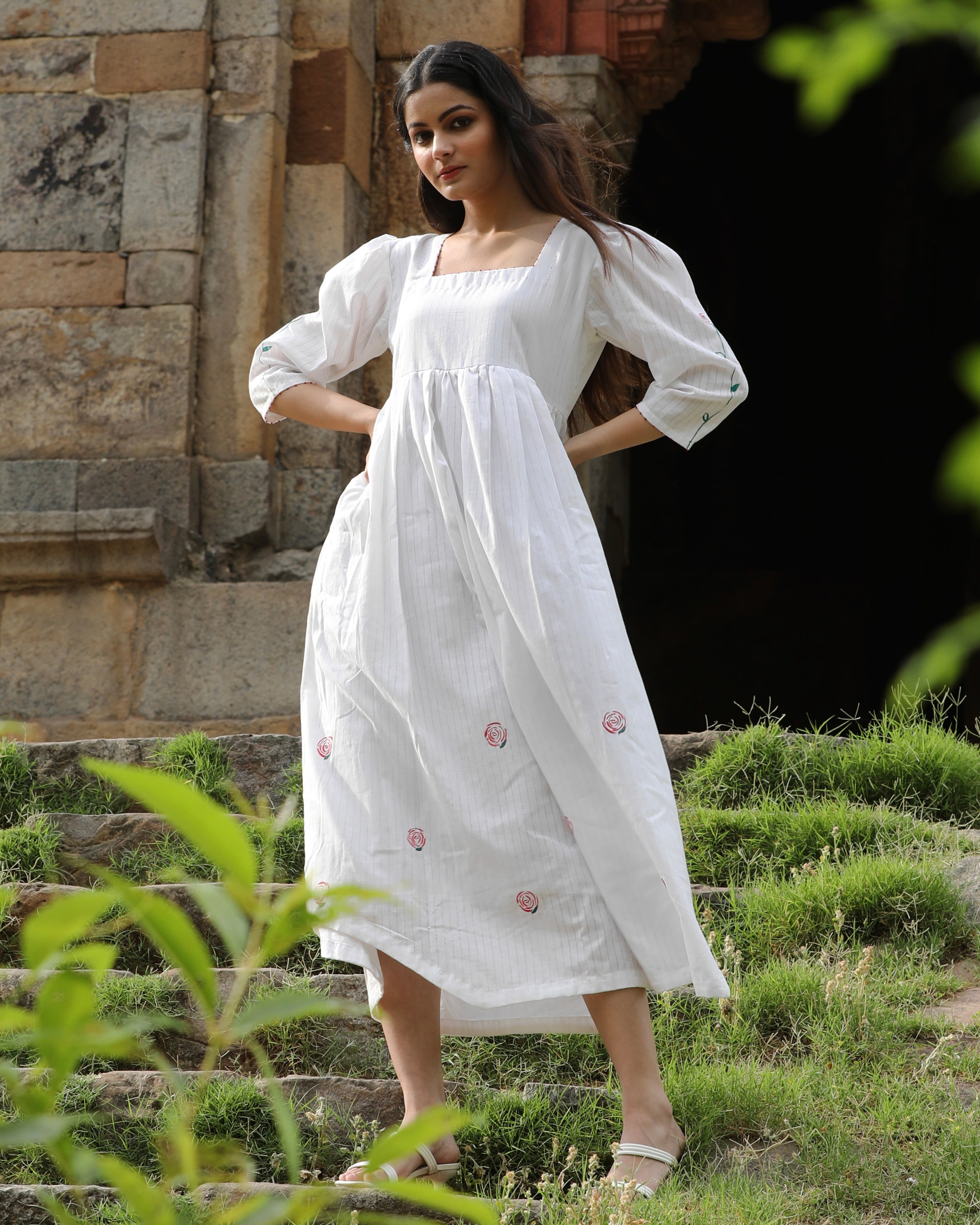 Shop maxi white dress from bebaak