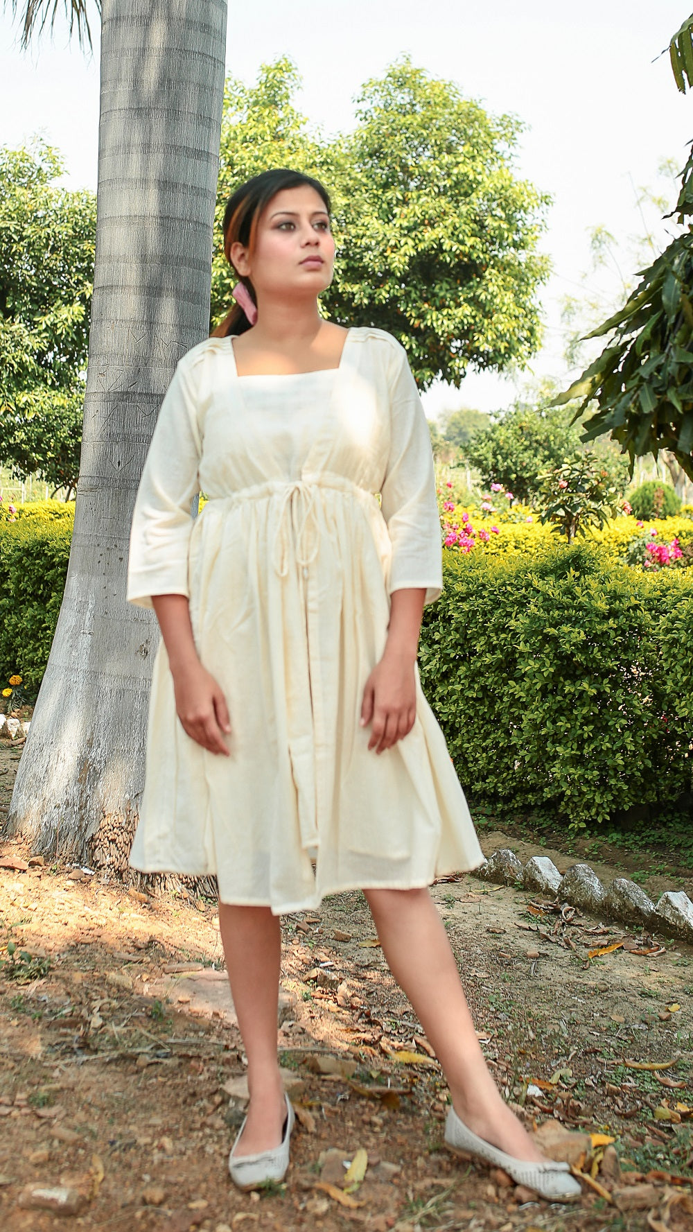 Layered Masakali Dress: 2 Pc set