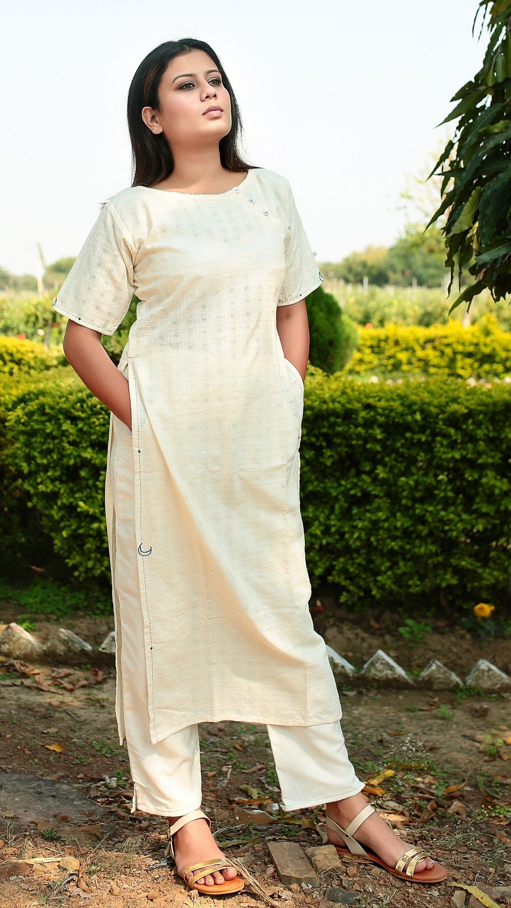 Masakali high slit tunic set