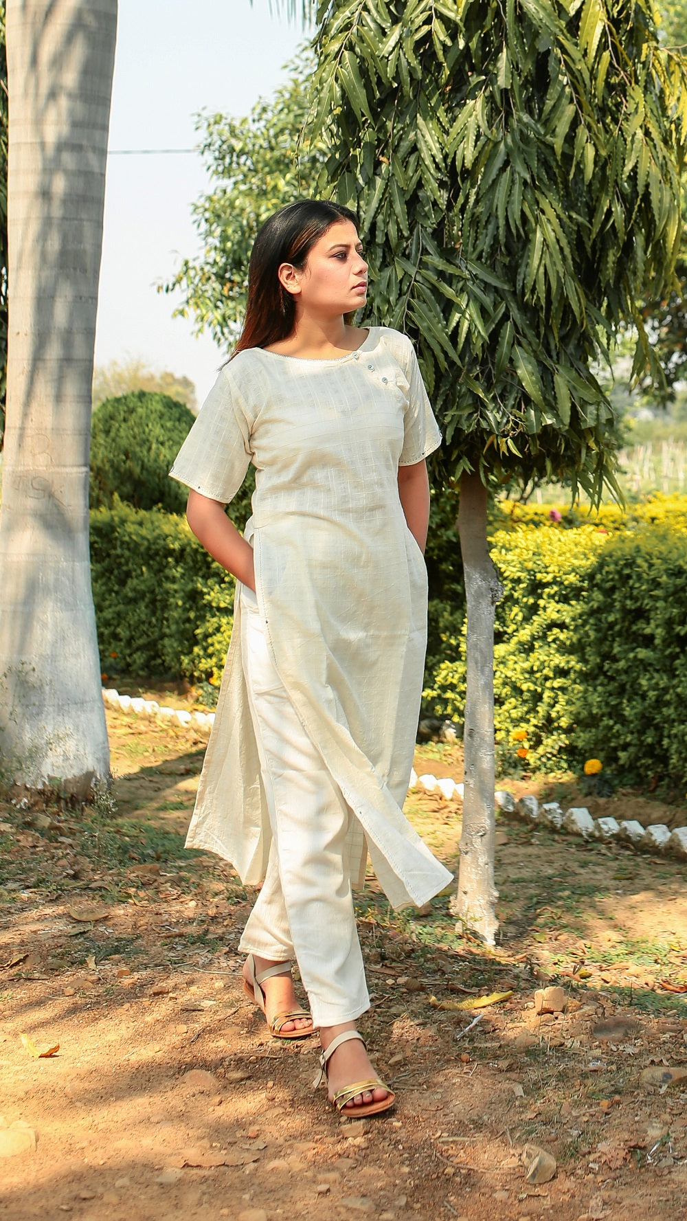 Masakali high slit tunic set