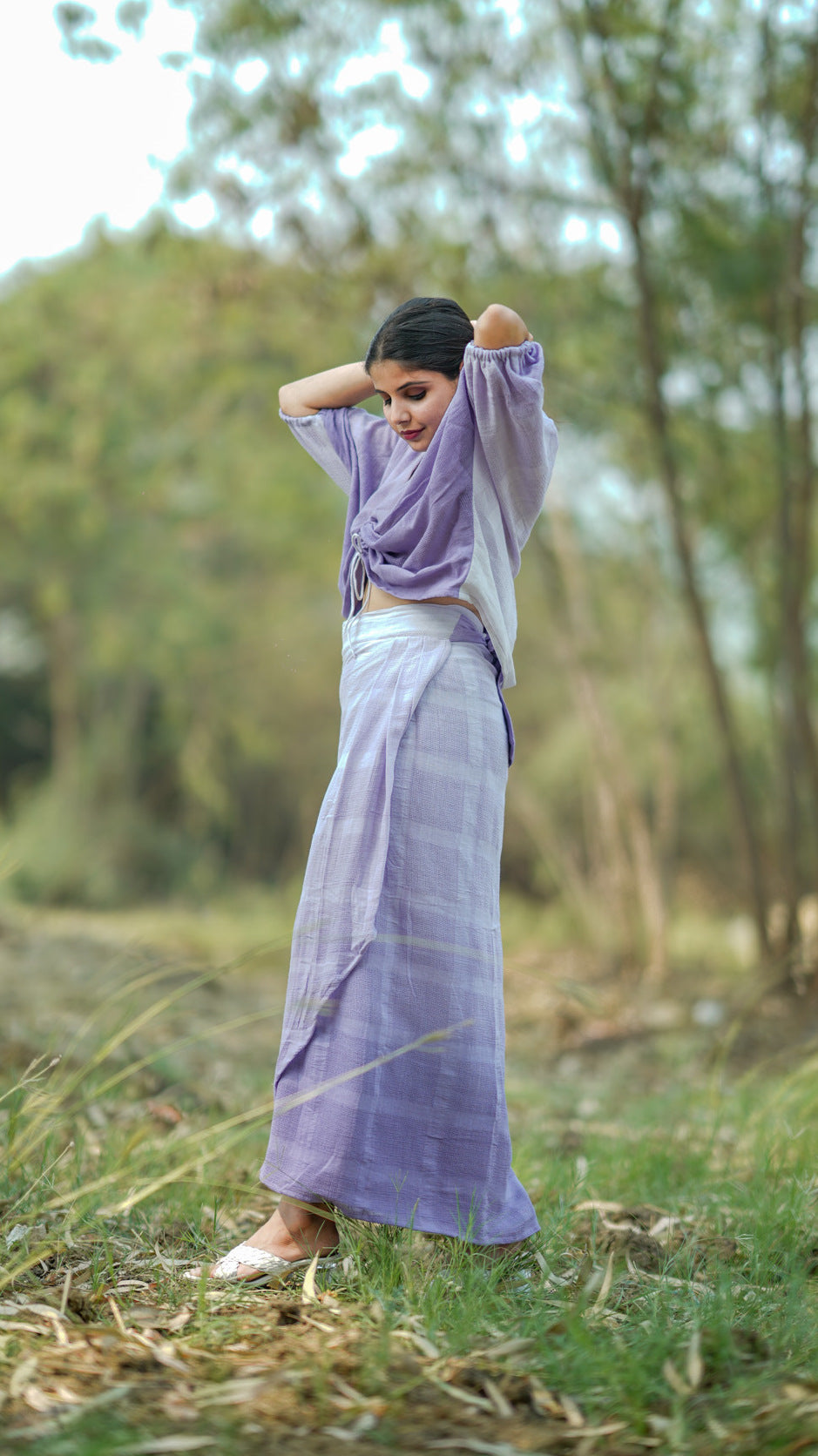 Shop wrap skirt set from Bebaak