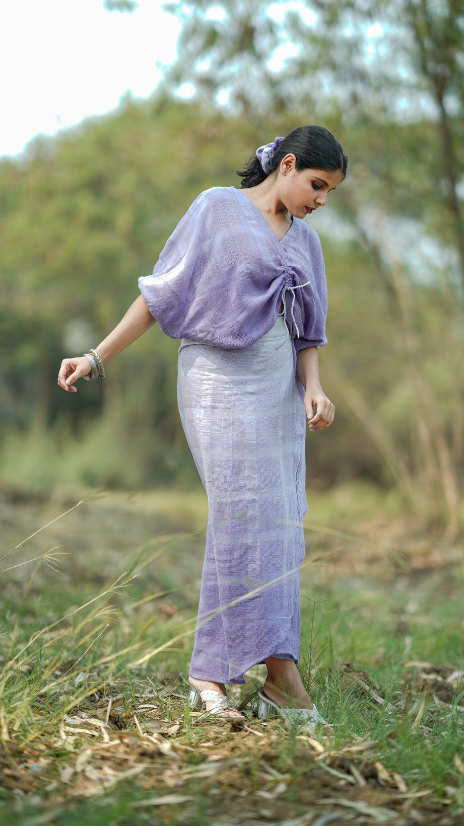 Shop wrap skirt set from Bebaak