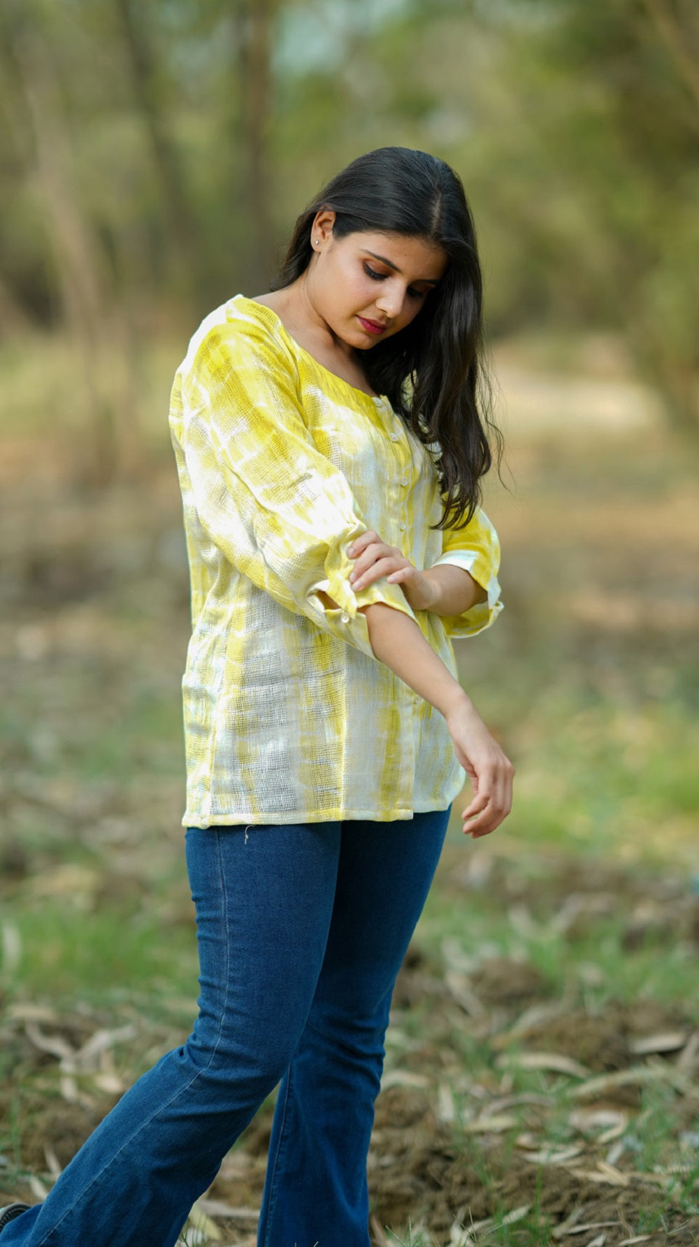 Shop antifit handloom cotton shirt from Bebaak
