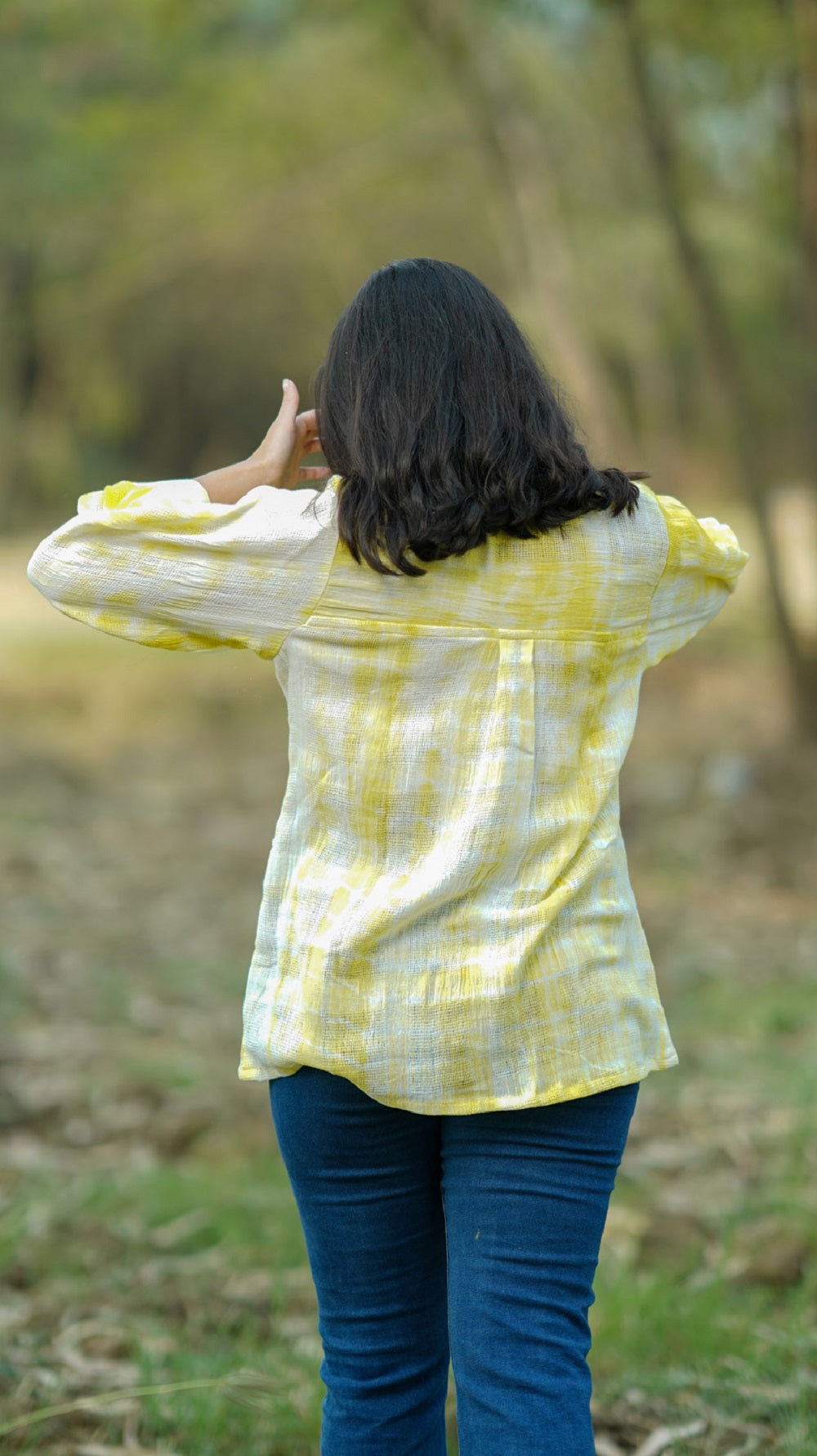 Shop antifit handloom cotton shirt from Bebaak