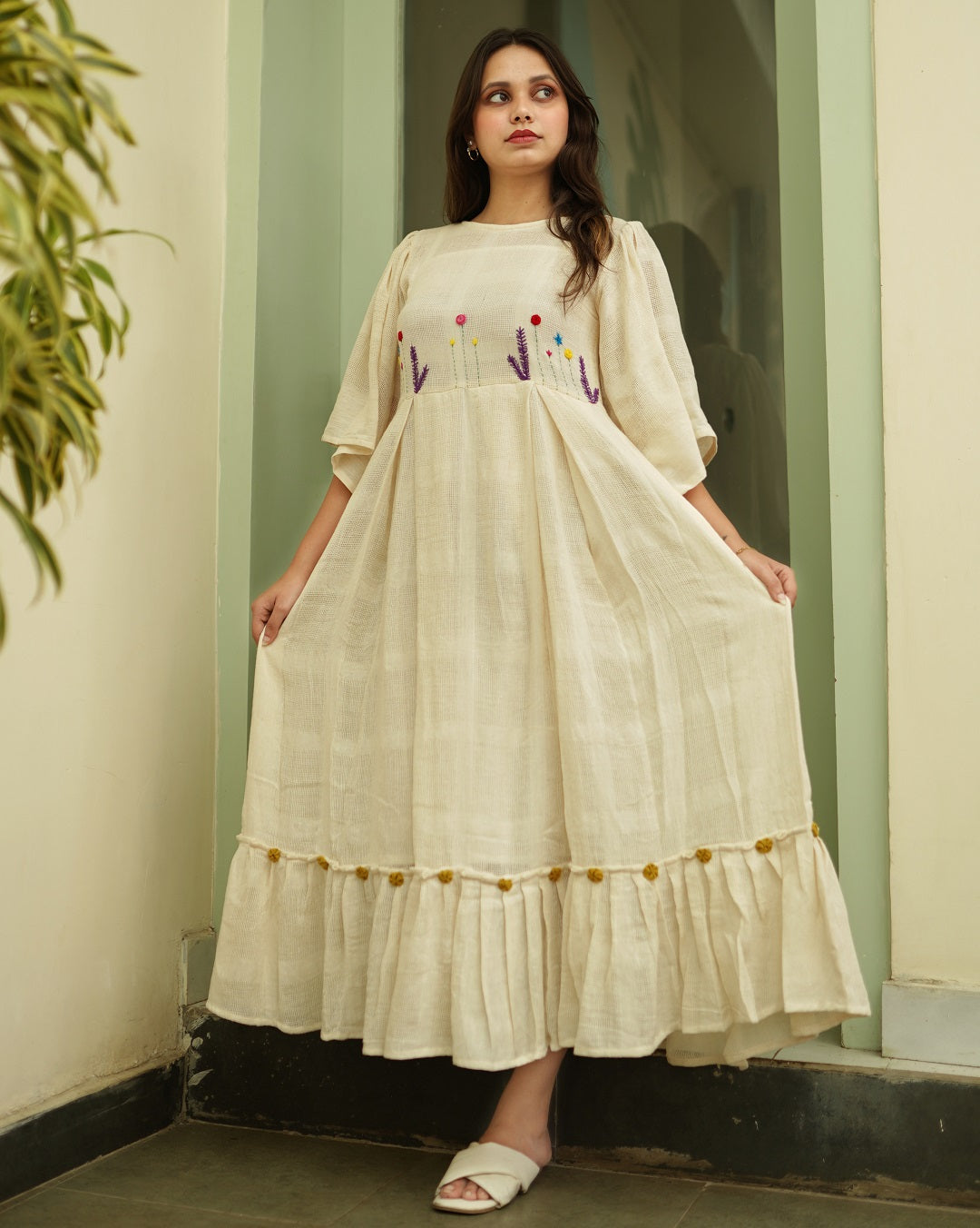 Anna embroidered kora dress