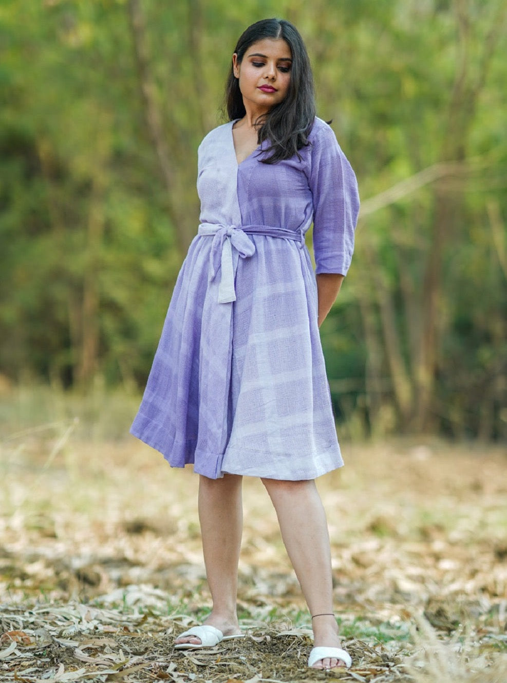 Shop short flared cotton dress from Bebaak