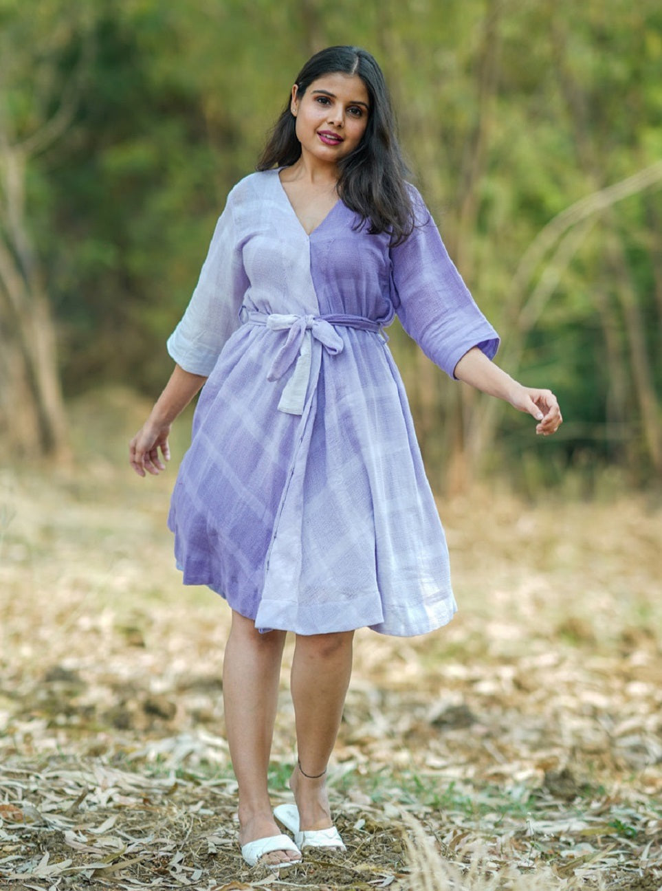 Shop short flared cotton dress from Bebaak