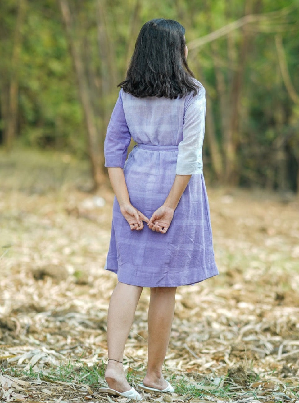 Shop short flared cotton dress from Bebaak