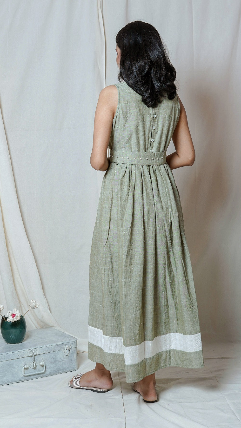 Shop Olive maxi dress online at bebaakstudio.com