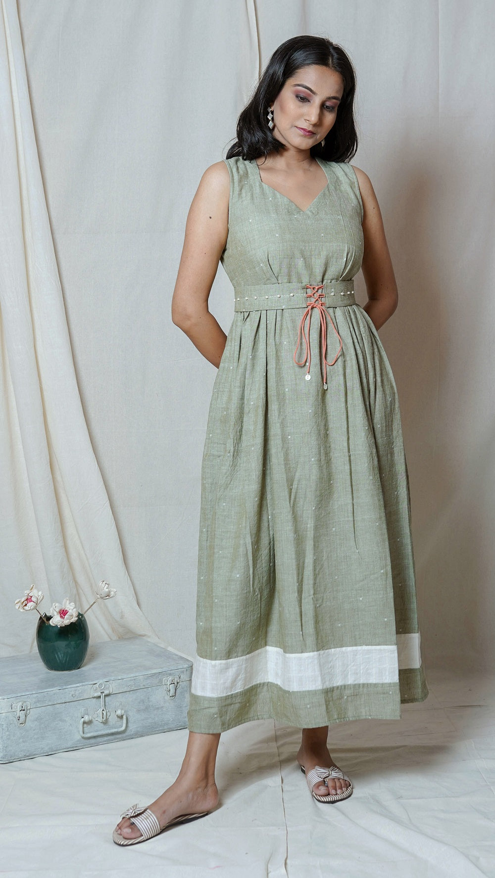 Shop Olive maxi dress online at bebaakstudio.com