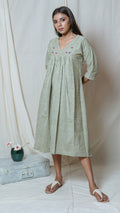 Shop Olive embroidered dress online at bebaakstudio.com
