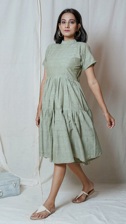Shop Olive tier dress online at bebaakstudio.com