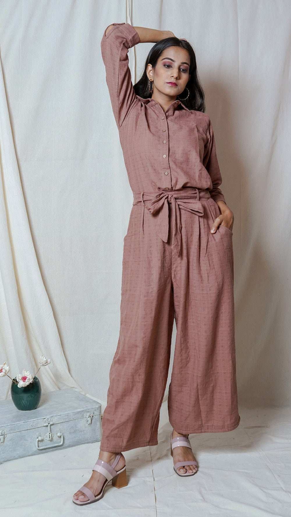 Shop Brown same on same set online at bebaakstudio.com