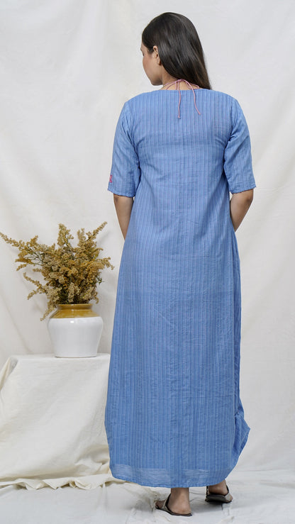 Padma cowl dress online available at bebaakstudio.com